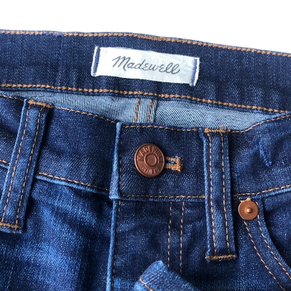 Madewell Skinny Skinny 8” Riverdale Wash 25 F9016 - Picture 9 of 14